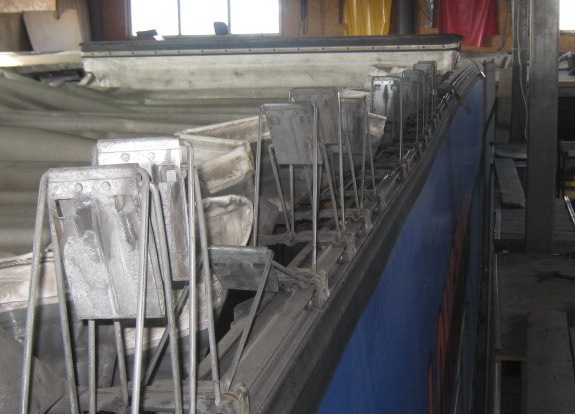 Замена шарниров-спиц на сдвижном механизме Шмитц