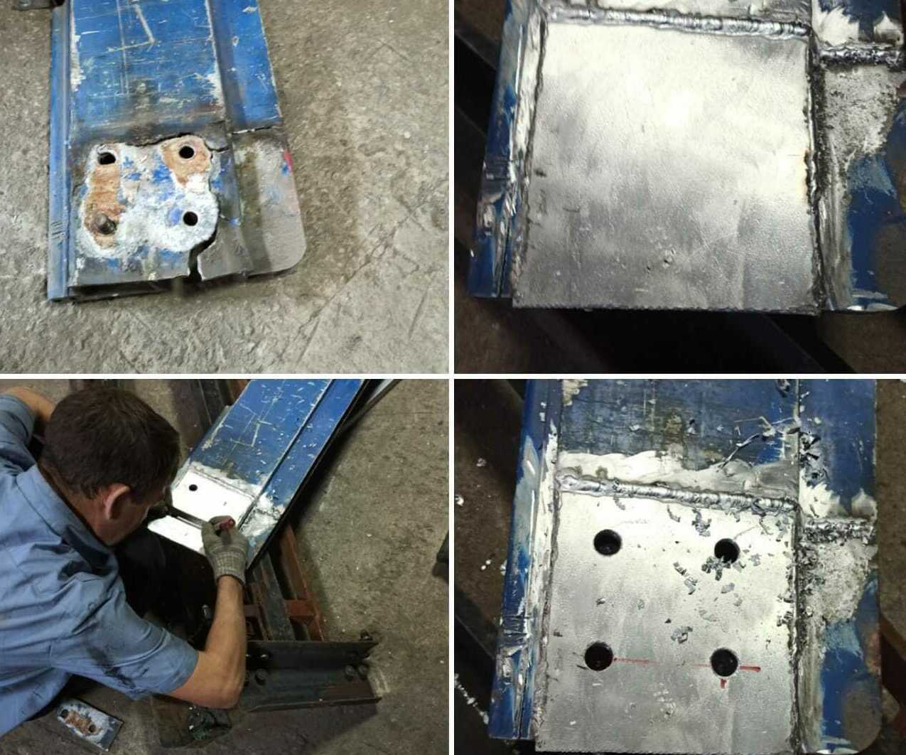 Ремонт стоек ворот полуприцепа