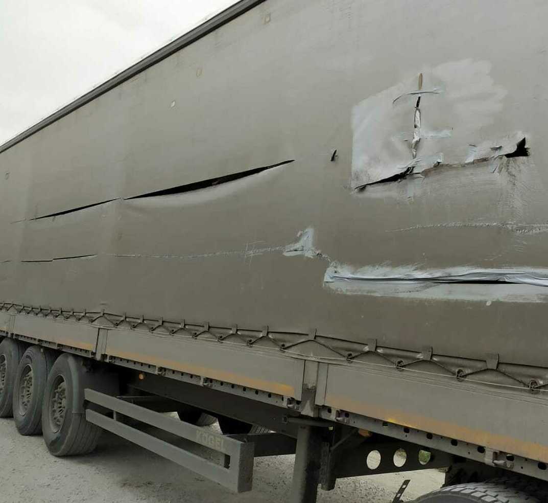 порез тента ремонт